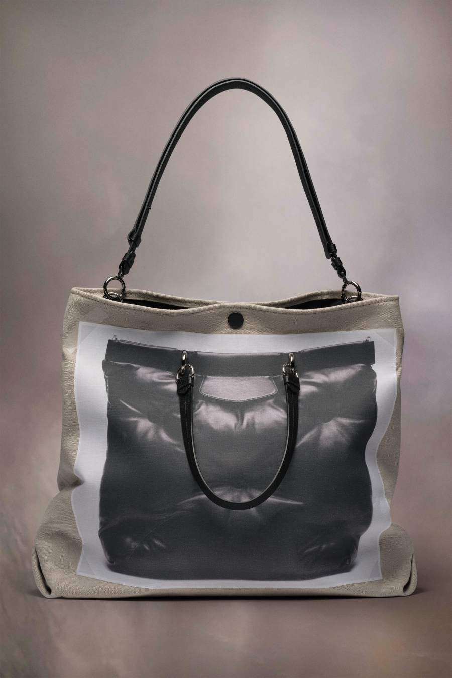 Maison Margiela Trompe L'oeil Glam Slam Shopping Pearl Grey | 197805-HZE