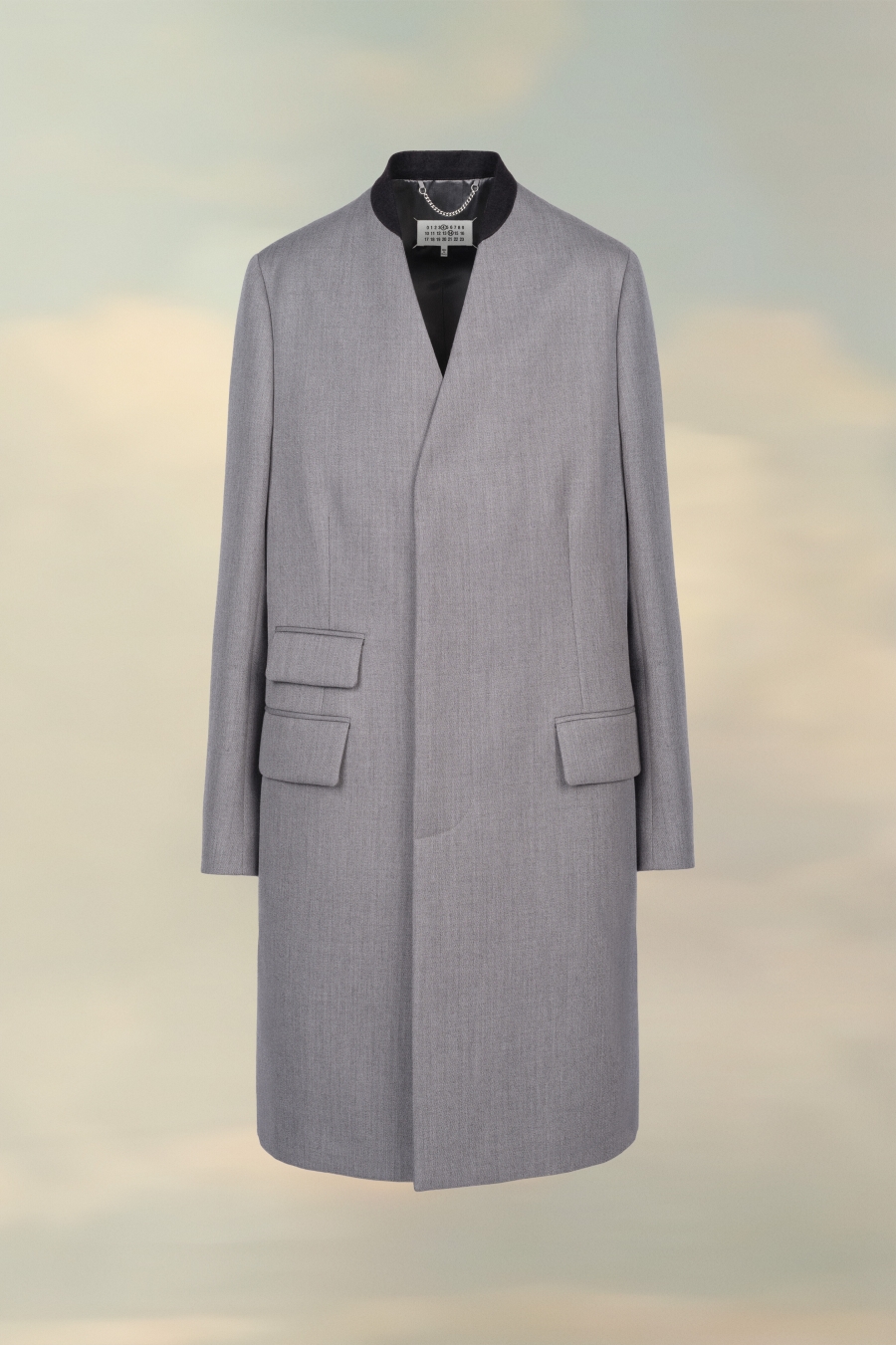 Maison Margiela Wool Cavalry Coat Navy | 027438-DJP