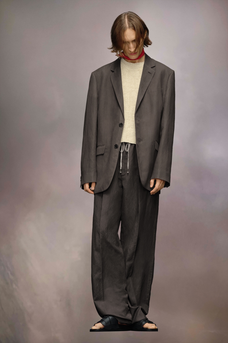 Maison Margiela Wool Linen Jacket Tapenade | 359026-KGN