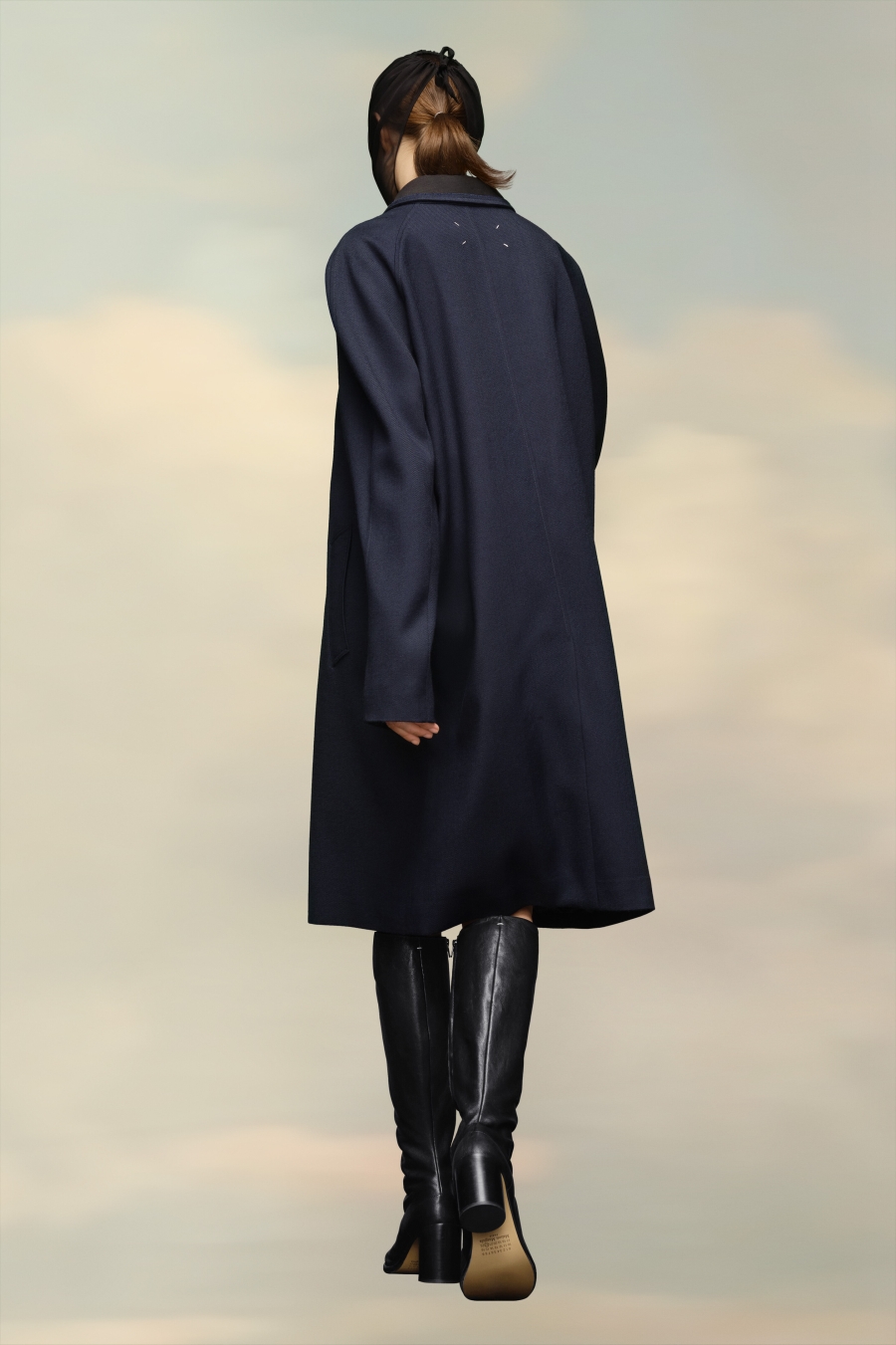 Maison Margiela Wool Viscose Coat Navy | 874903-RZV