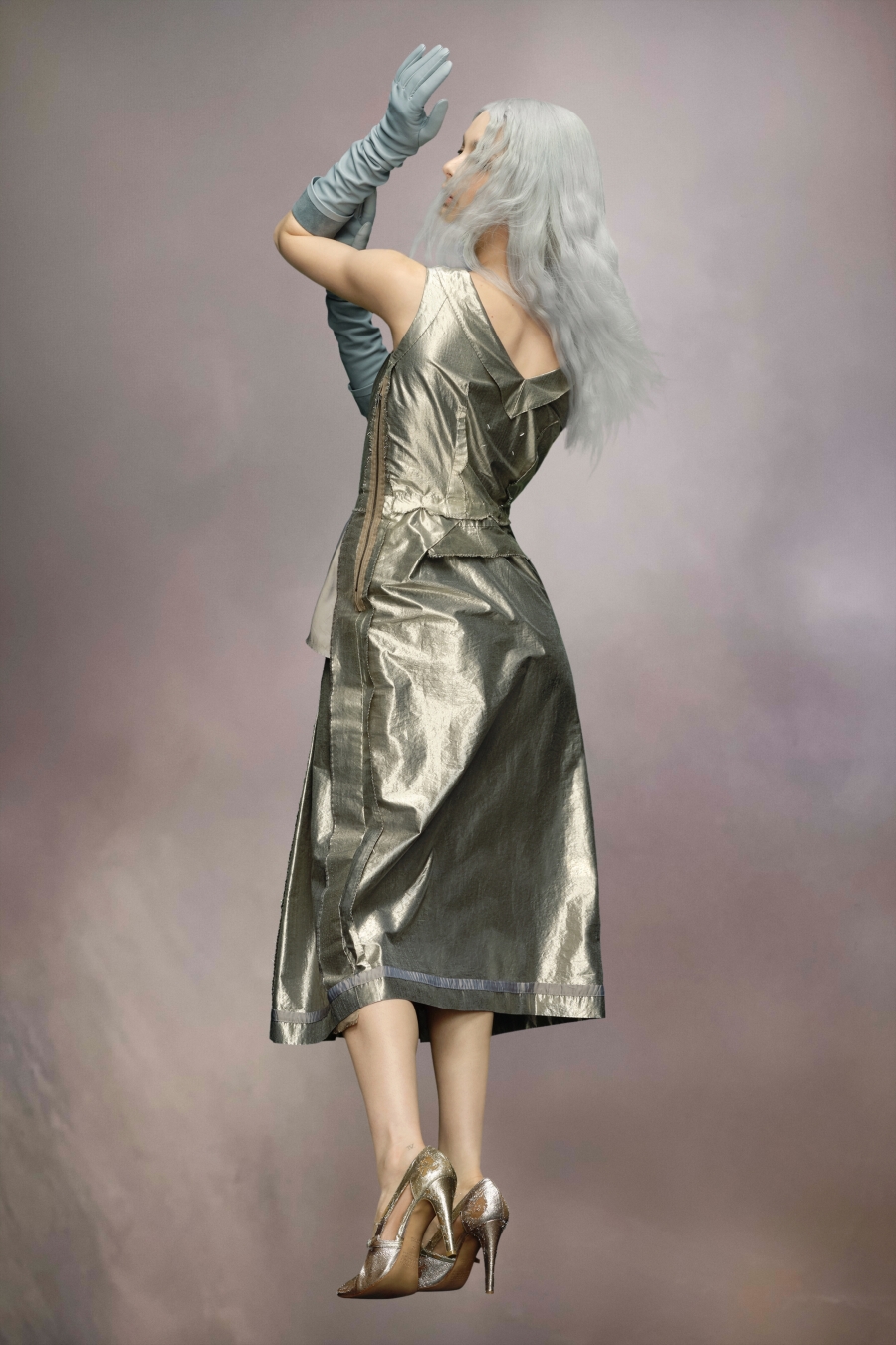 Maison Margiela Work-in-progress Dress Silver Color | 564798-TDZ