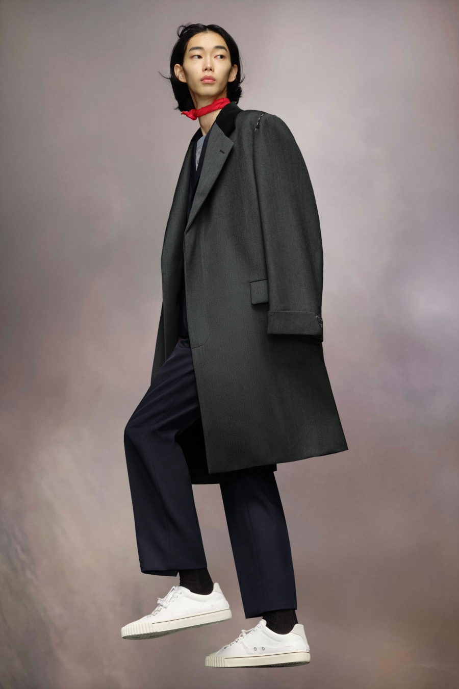 Maison Margiela Work-in-progress Wool Coat Fig | 058617-SNJ