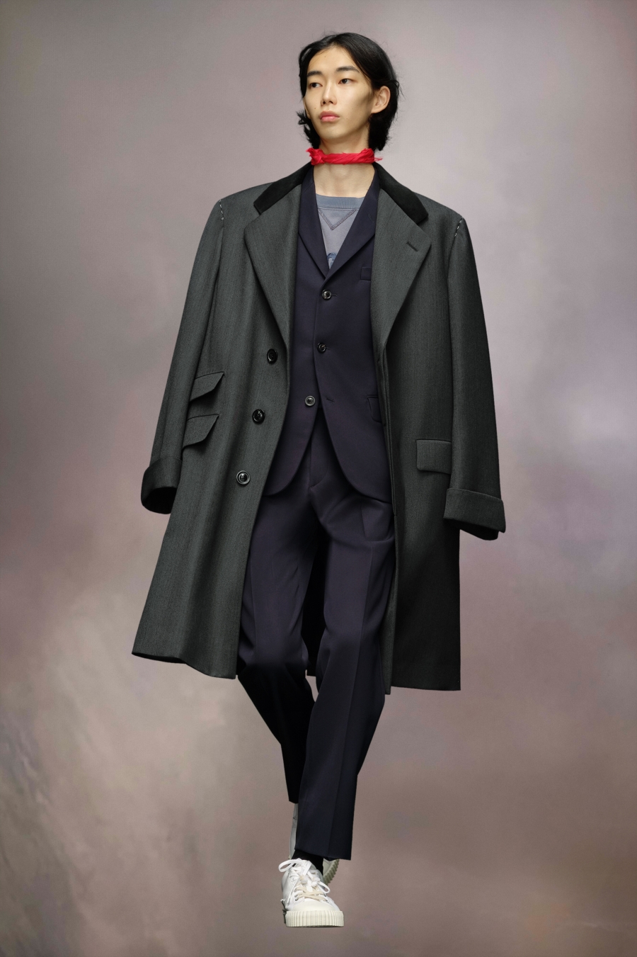 Maison Margiela Work-in-progress Wool Coat Fig | 058617-SNJ