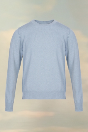 Maison Margiela Knit Jumper Pale Blue | 549306-BJD