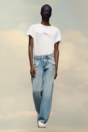 Maison Margiela Straight Jeans With Contrasted Pockets Blue jeans | 982675-STP