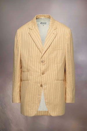 Maison Margiela Stripe Cotton Jacket Ecru | 174256-RNE