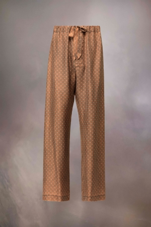 Maison Margiela Tie Print Trousers Papaya | 014638-UXT