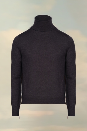 Maison Margiela Work-in-progress High-neck Sweater Ecru | 368054-EBQ