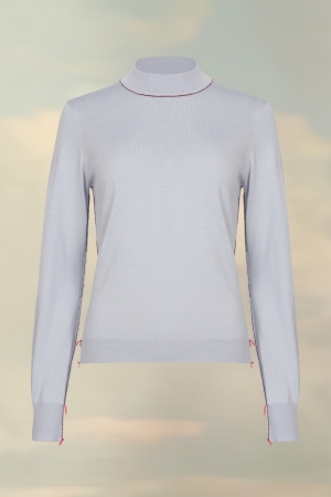 Maison Margiela Work-in-progress Sweater Pale Blue | 168490-OYB